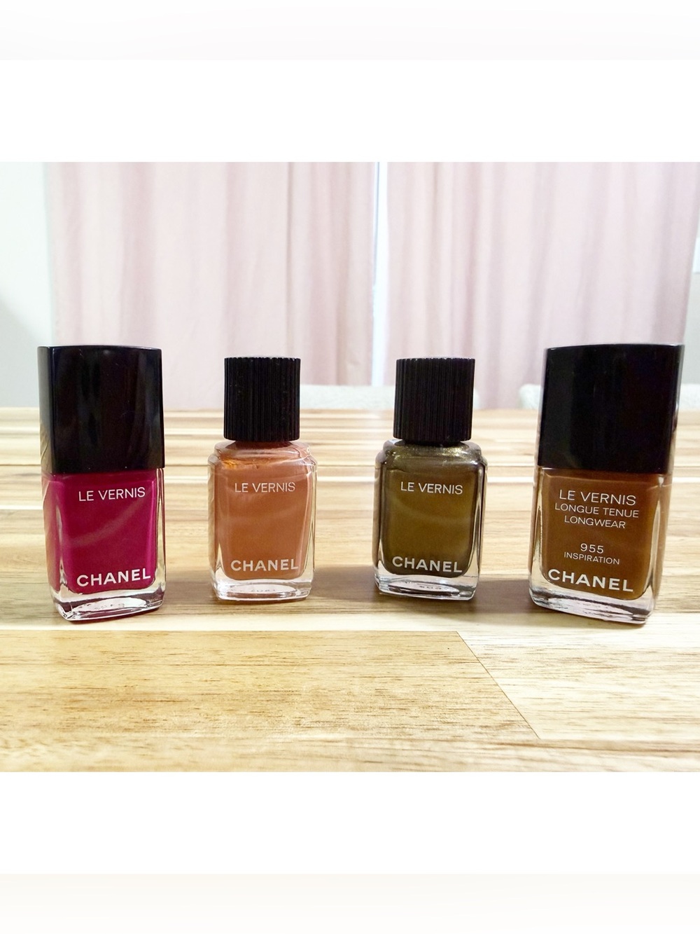 Chanel Nail Polish Set Of 4 Colors-943, 761, 965, 955